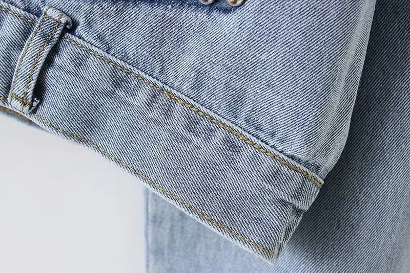 YD75-8726 джинсовая куртка в европейском и американском стиле с декоративными заклепками