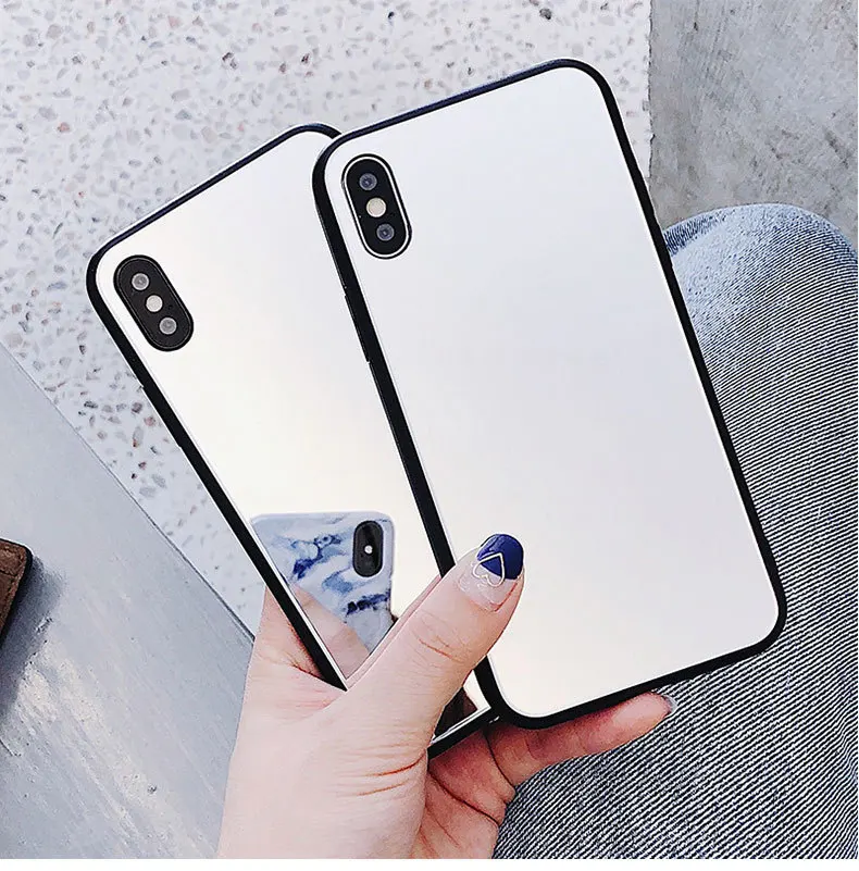 Mirror Phone Case For Iphone 7 Case Iphone XR XS Max 8 6S Plus Soft Luxury Brand TPU Shockproof Back Cover For Iphone X Case  1: 100% new and high quality;   2: Mirror Phone Case TPU Case Phone Back Cover;   3. Easy to insert and remove  4. Anti-dust /anti-impact/Shock-absorption  5. Exquisite craftsmanship and Stylish design  6. Perfect as gifts for your friends and families.  7: Stylish and elegant fashionable mobile phone case;   8: Rear protection + shockproof + scratch resistant + dirt resistant + shockproof;   9:4 colors: SLIVER  Promise:  1. The products have any quality problem, contact us with AliExpress message, we will solve it for you.   2. If you did not receive the item, re-send it for free or full refund.