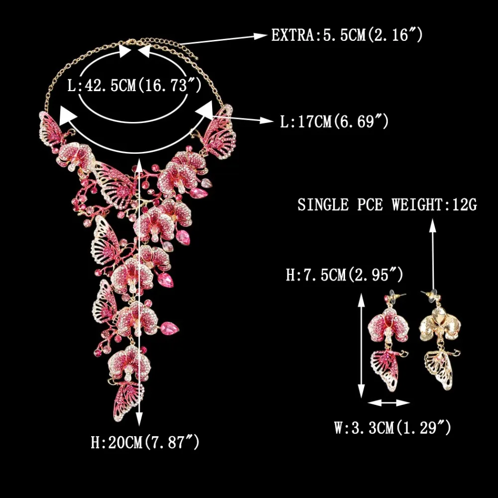 Женские серьги подвески в виде бабочек вечерние с кристаллами|jewelry findings|necklace