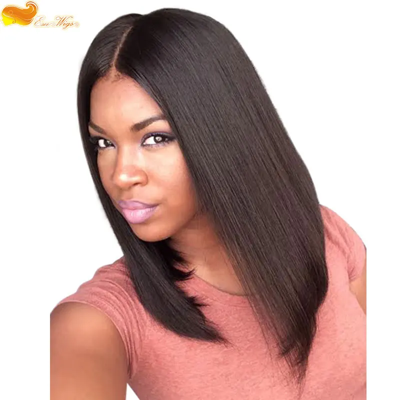 Top Quality Short Bob Straight Human Hair Wigs Bob Full