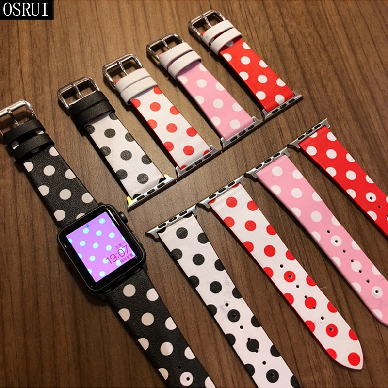 

Strap for Apple Watch Band 42mm 38mm correa iwatch band 44mm 40mm 4 3 2 leather bracelet for pulseira apple watch 4 accessories