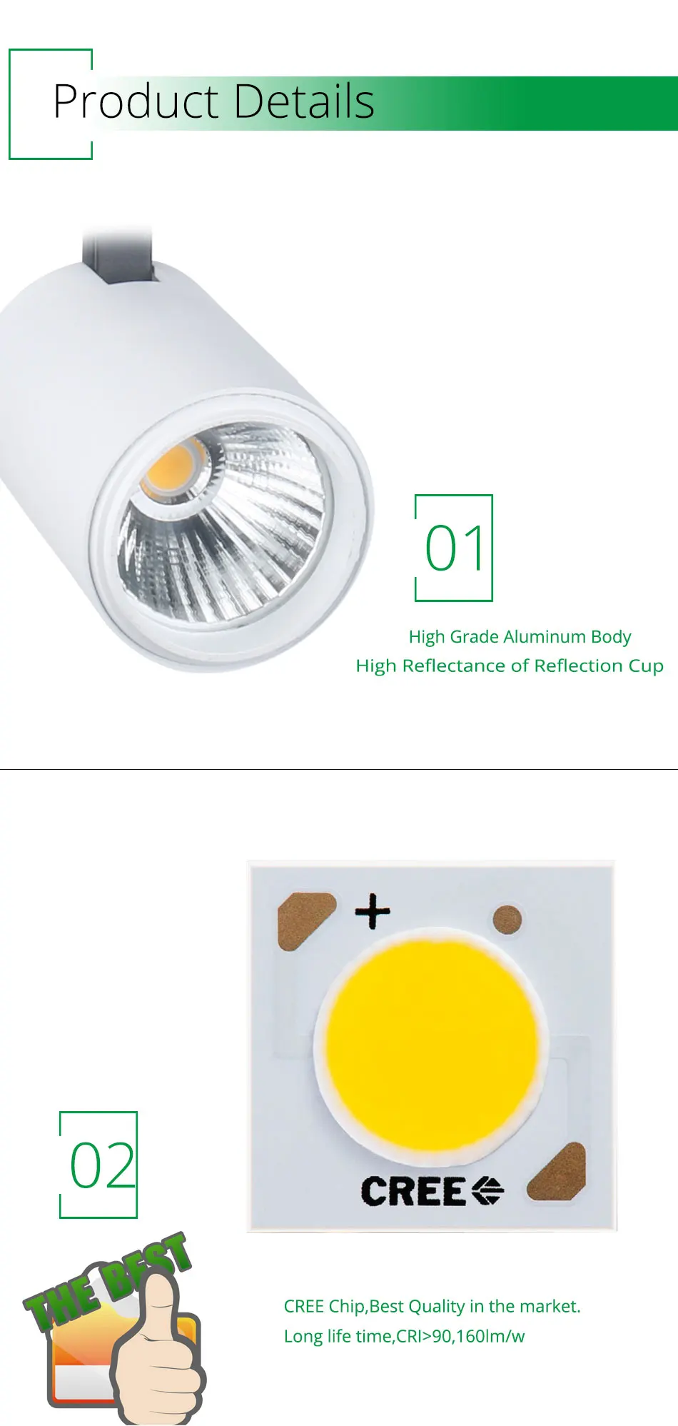 LED Track Light Suqare Round Rail Ceiling 12W Spot Lights Clothes Shoes Store Windows Exhibition Spotlights Showrooms Lighting (7)