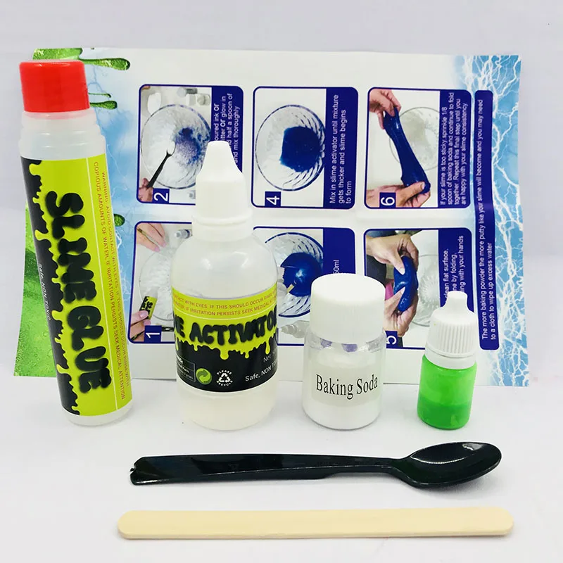 Fluffy Floam Slime Kit Make Playdough Crystal Mud Making Kit Polymer Clay for Baby Gifts Children Educational Clay Toy