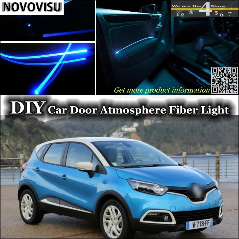 Novovisu для Renault Captur/samsung QM3 подкладке окружающий свет атмосферу волоконные