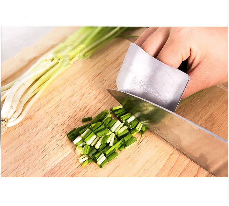 

1PC 304 Stainless Steel Finger Hand Guard Finger Protector Knife Slice Chop Safe Slice Cooking Tools OK 0498