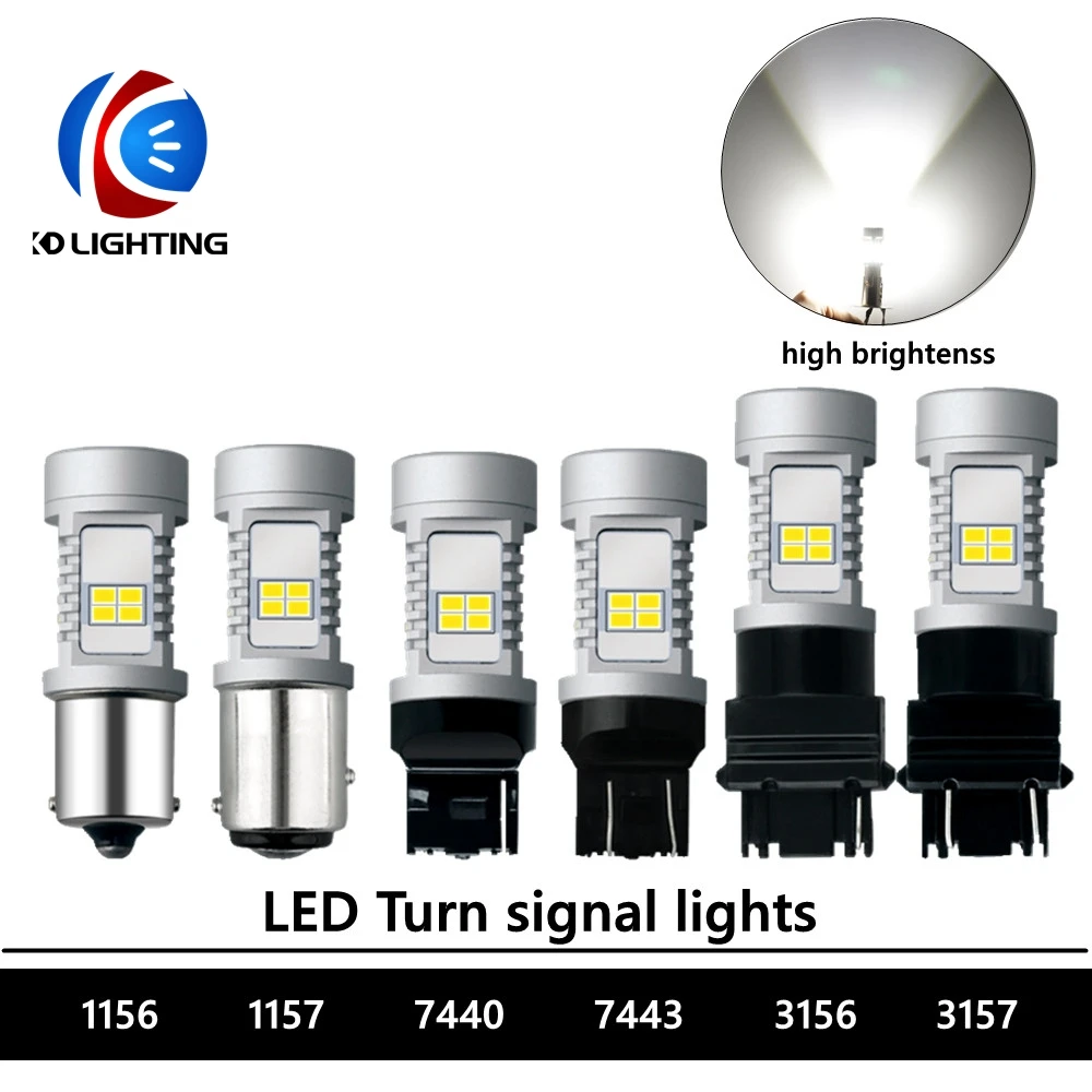 KD 2PCS/lot Fog lights S25 T20 T25 1156 BA15S LED 1157 BAY15D Car led 3020 20SMD White DC10-30V car Turn Signal | Автомобили и