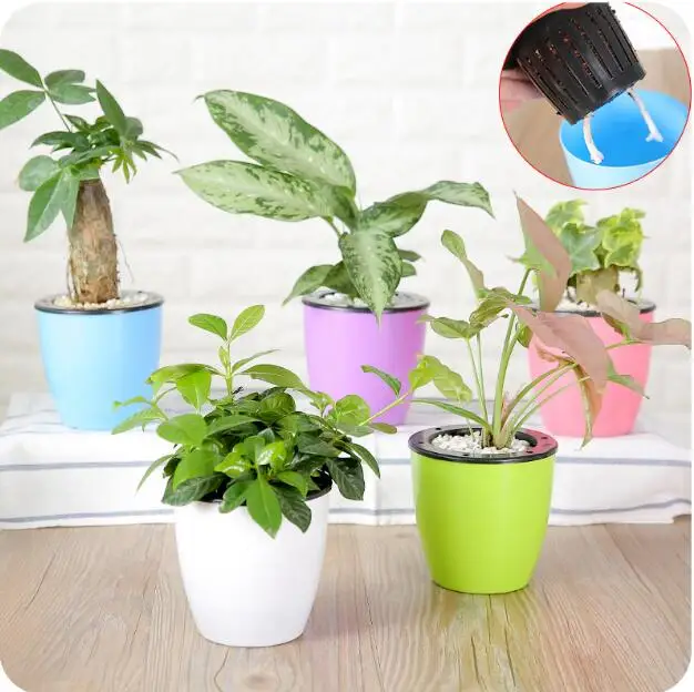 1 шт. цветочный горшок для растений домашний офисный Декор Двухслойное ...