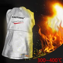 Анти-обжимные перчатки огнеупорные алюминиевые фольги теплоизоляционные перчатки промышленного класса печи термостойкие защитные перчатки безопасности