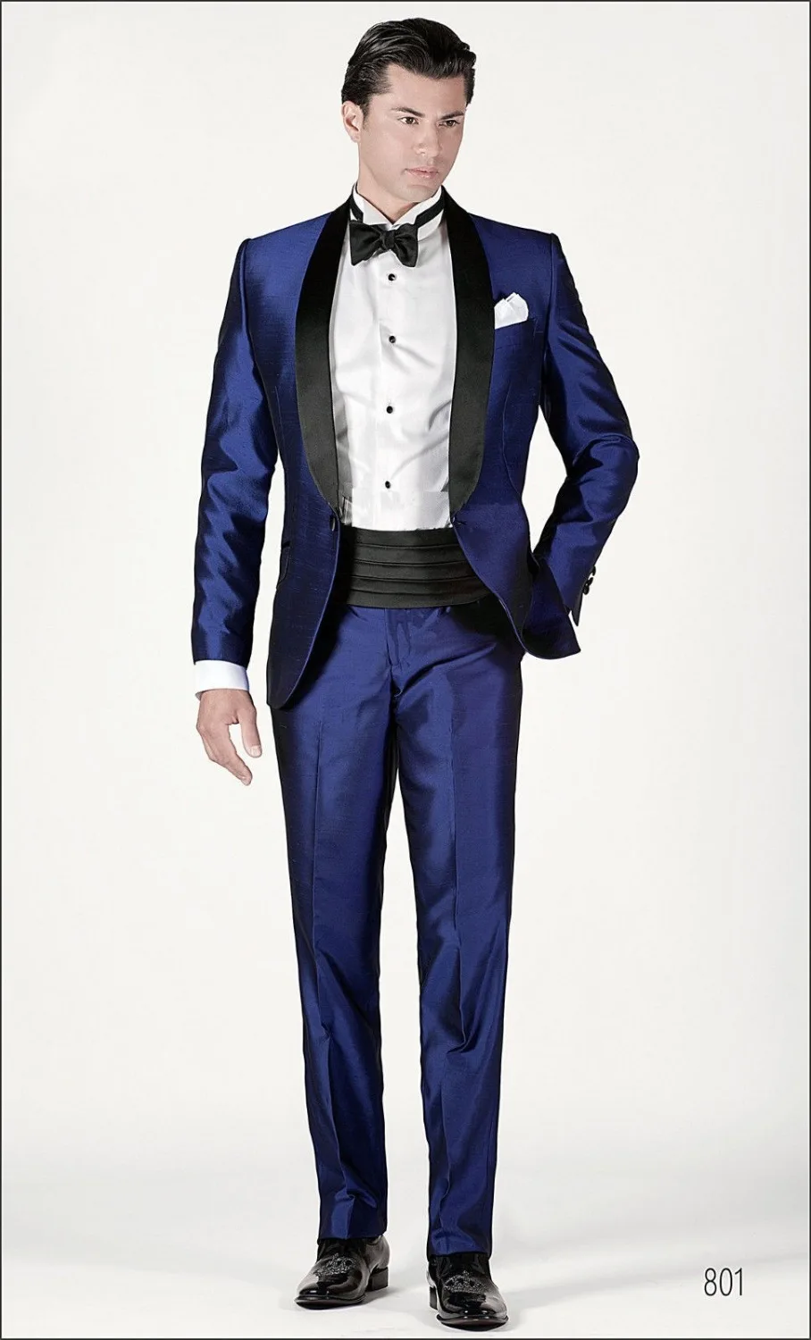 Смокинг для свадебных костюмов блестящий синий мужчин одежда жениха 2022 пятна на