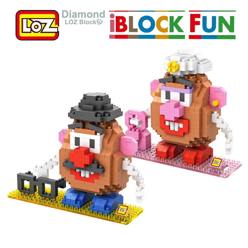 LOZ Toys Story Mr Potato Head Toy Action Figure Diamond font b Building b font Blocks