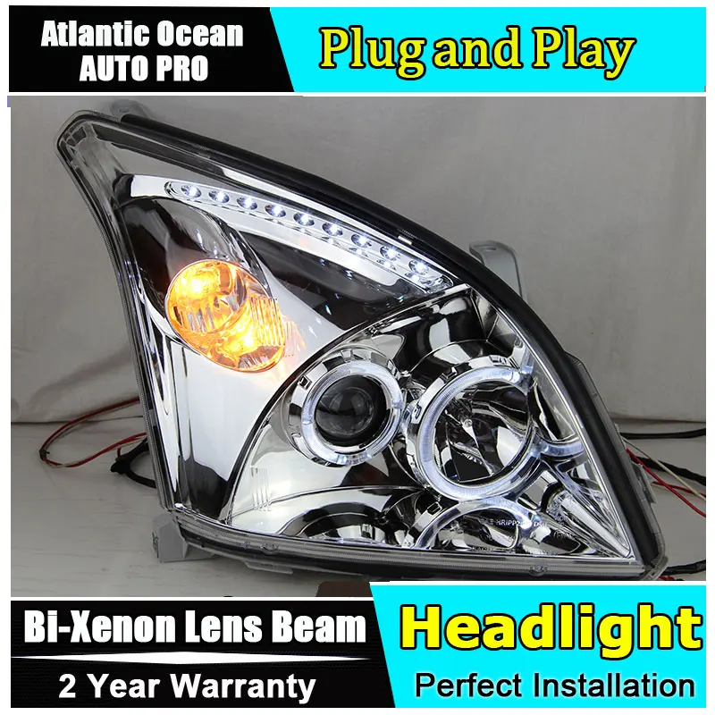 Auto Pro Car Styling For Toyota Prado LED Headlights 2003 2009 Prado LED DRL Lens Double