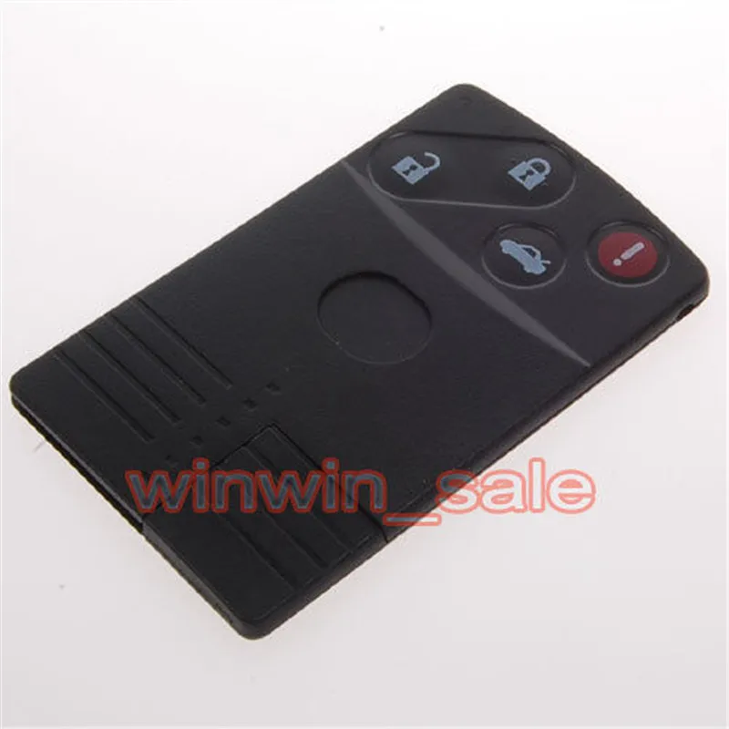 Авто Uncut Blade Smart Keycard БЕСКЛЮЧЕВОЙ дистанционный ключ карта брелок оболочки 4 кнопки Чехол держатель подходит для MAZDA CX RX MX 4BT пустой