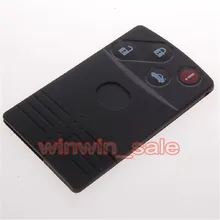 Авто Uncut Blade Smart Keycard БЕСКЛЮЧЕВОЙ дистанционный ключ карта брелок оболочки 4 кнопки Чехол держатель подходит для MAZDA CX RX MX 4BT пустой
