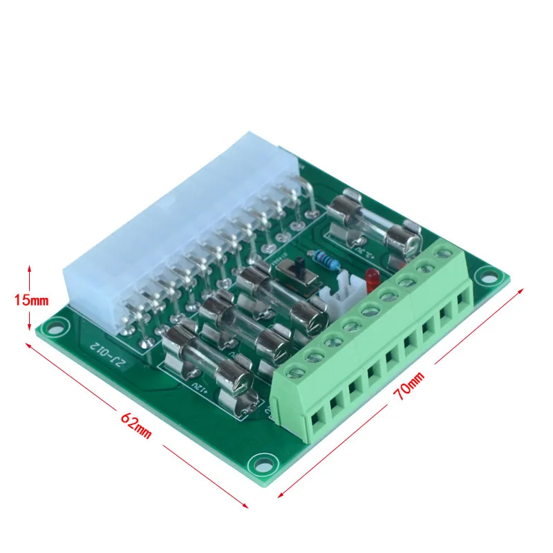 Breakout Board Module 24pin Atx To Terminal Block 24 20