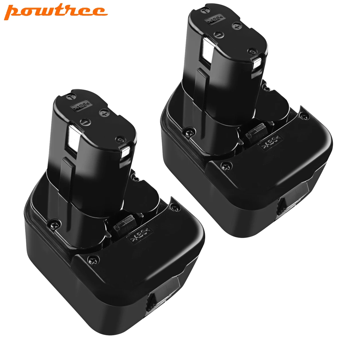 

2 Pcs Powtree High Quality 3000mAh 12V 3.0Ah Battery For Hitachi EB1214S 12V EB1220BL EB1212S WR12DMR CD4D DH15DV C5D , DS 12DV