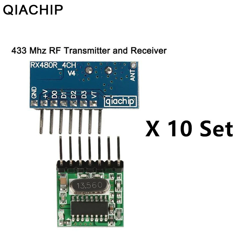 433 МГц Супергетеродинный радиочастотный беспроводной передатчик и модуль приемника с антенной пульт дистанционного управления для Arduino uno комплекты Z25