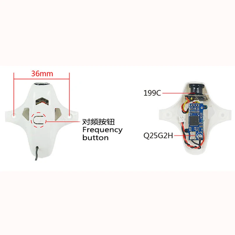 LDARC Q25G2H5.8G 25mW 16CH FPV VTX + 199C комбо и 800TVL 150 NTSC Мини камера навес для DIY крошечных R7 BWhoop