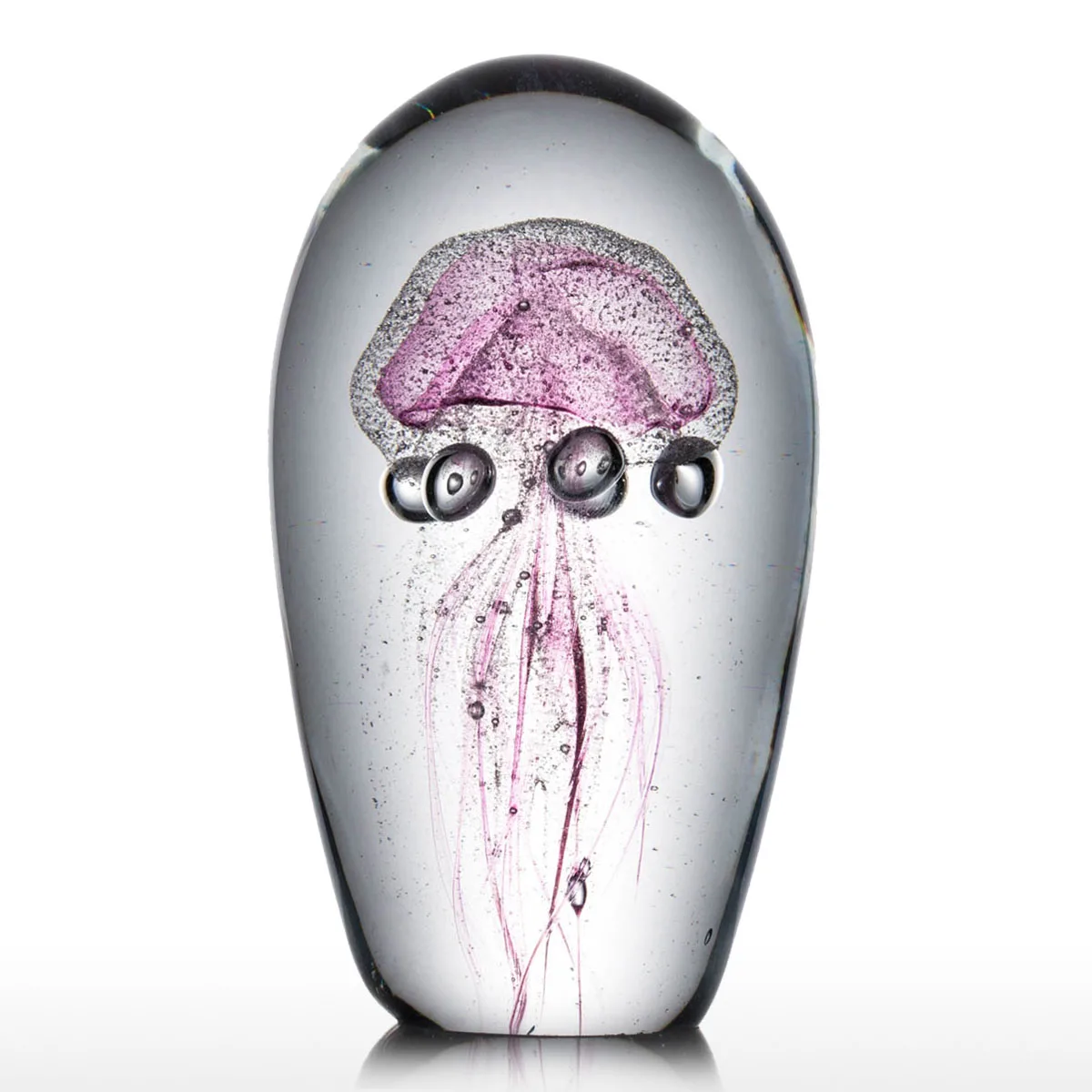 Buy Tooarts Pink Jellyfish Glass Sculpture Glass Jellyfish Sculpture Modern Art