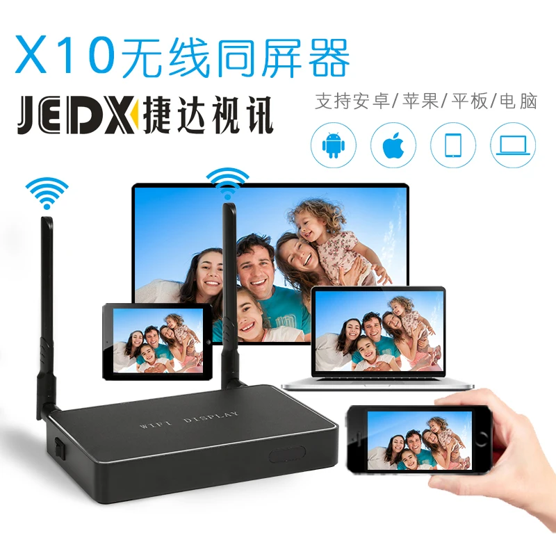 Все в 1 Full HD 1080P медиаплеер с HDMI VGA AV оптическим USB хост 2 4g + 5g двойной wifi 5DBI антенна