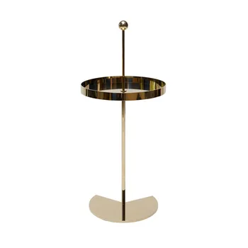 

Luxury mirrored gold stainless steel contemporary living room sofa side table