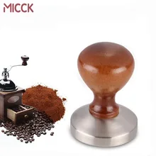 

MICCK 304 Stainless Steel 58MM Coffee Tamper Wood Handle Coffee Powder Hammer Barista Tools Espresso Coffee Accessories