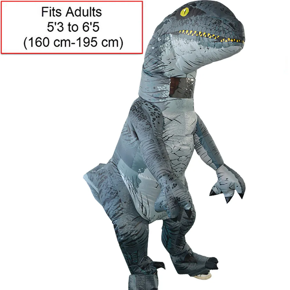 

May Baby #5001 Adult Inflatable Halloween Costume Christmas Cosplay Blow up Outfit Velociraptor Animal Jumpsuit Drop Shopping