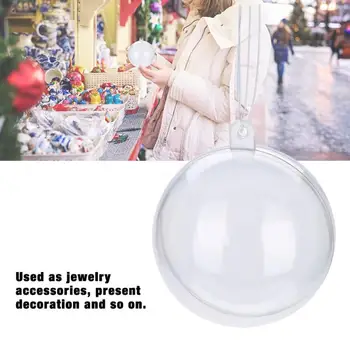 

20Pcs/set Fillable Clear Empty Plastic Balls Wedding Party Christmas Accessories Decoration Ornaments Jewelry Display