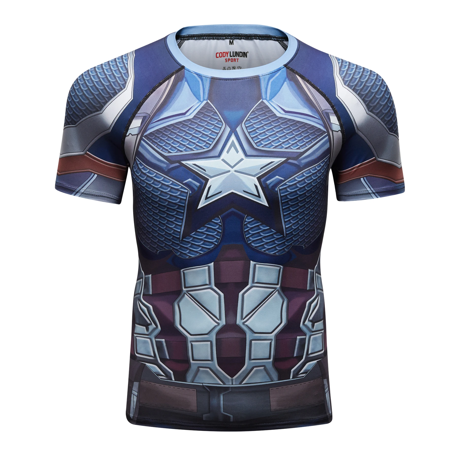 

Captain American 3D Printed T shirts Men Avengers 4 Endgame Quantum Was Compression Shirt Iron Man Cosplay Costume Tops For male