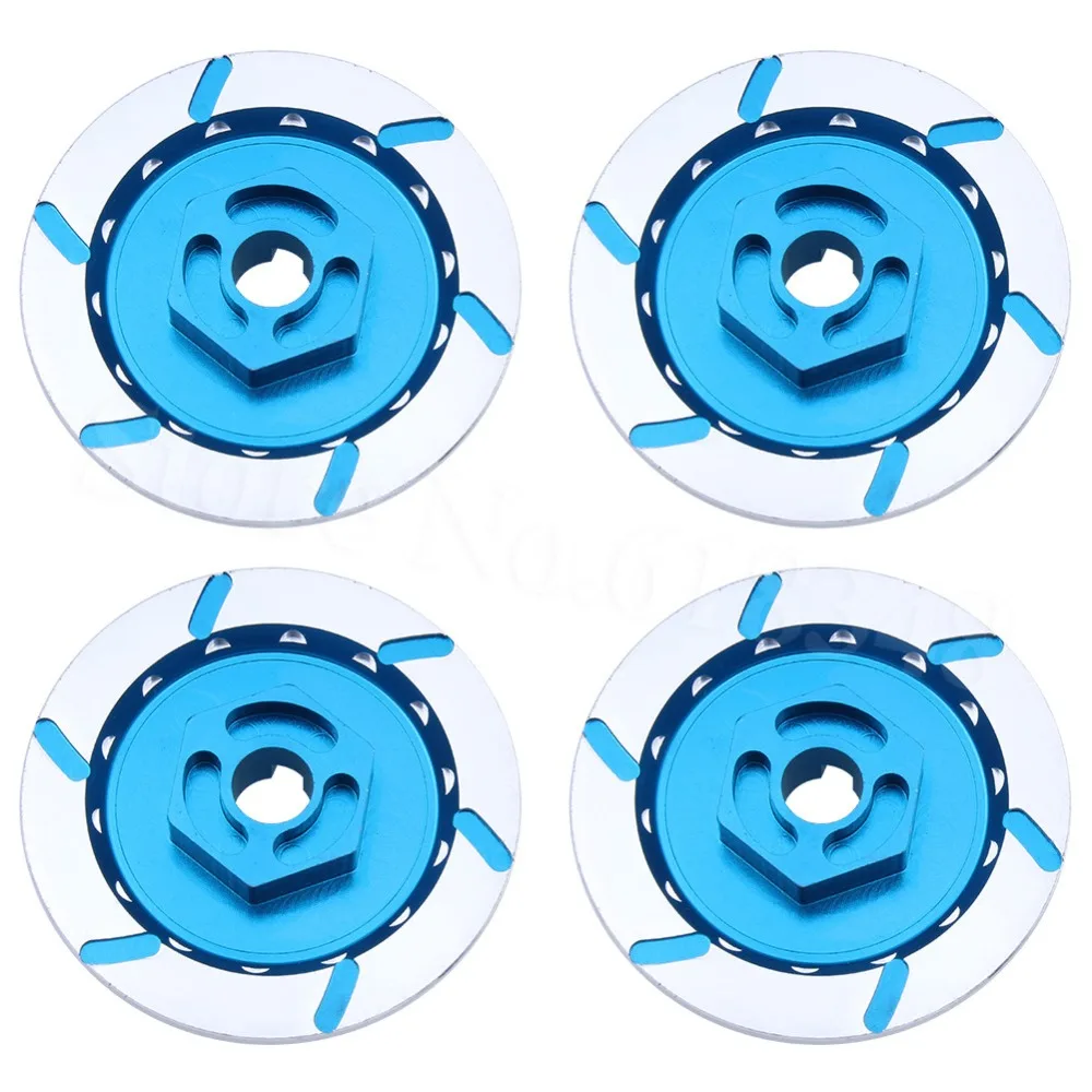 4pcs/ Set Alum Alloy Wheel Rim Brake Disc Hex 12mm For HSP 1:10 RC Car Upgrade Parts Fit Redcat Himoto Racing 4pcs 12mm racing wheel rim