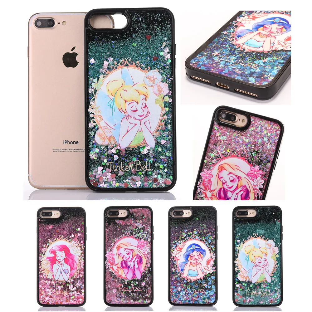 

Cartoon Cute Princess Dynamic Liquid Quicksand Soft TPU Phone Case For IPHONE XR XSMAX XS X 8 7 6 6PLUS 7PLUS 8 PLUS Back Cover