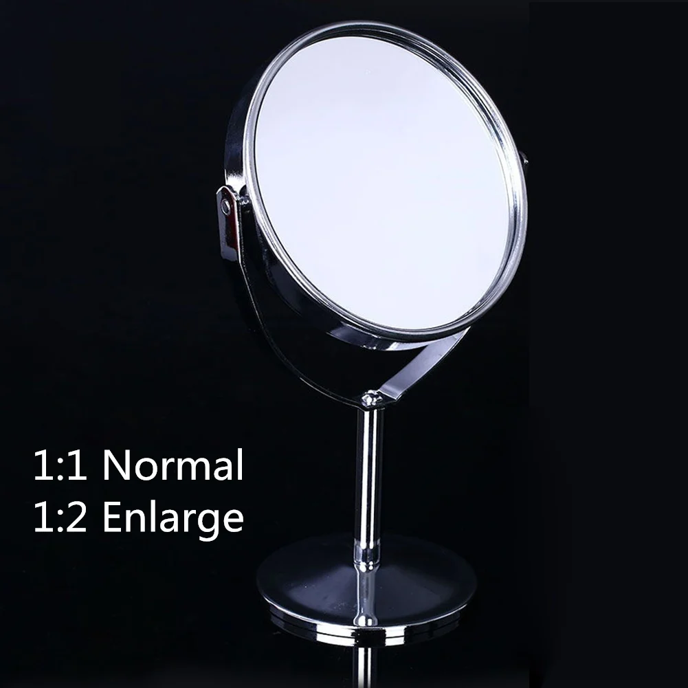 Портативное двустороннее вращающееся зеркало увеличительное зеркало для нанесения макияжа настольный стол стоячий комод косметическое зеркало для женщин