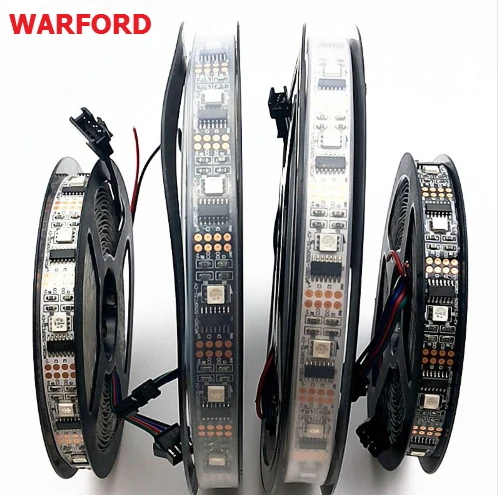 

5m/roll DC5V ws2801 Individually addressable 32led/m 5050 RGB led strip 12mm development ambilight TV led Magic Dream Color Rope