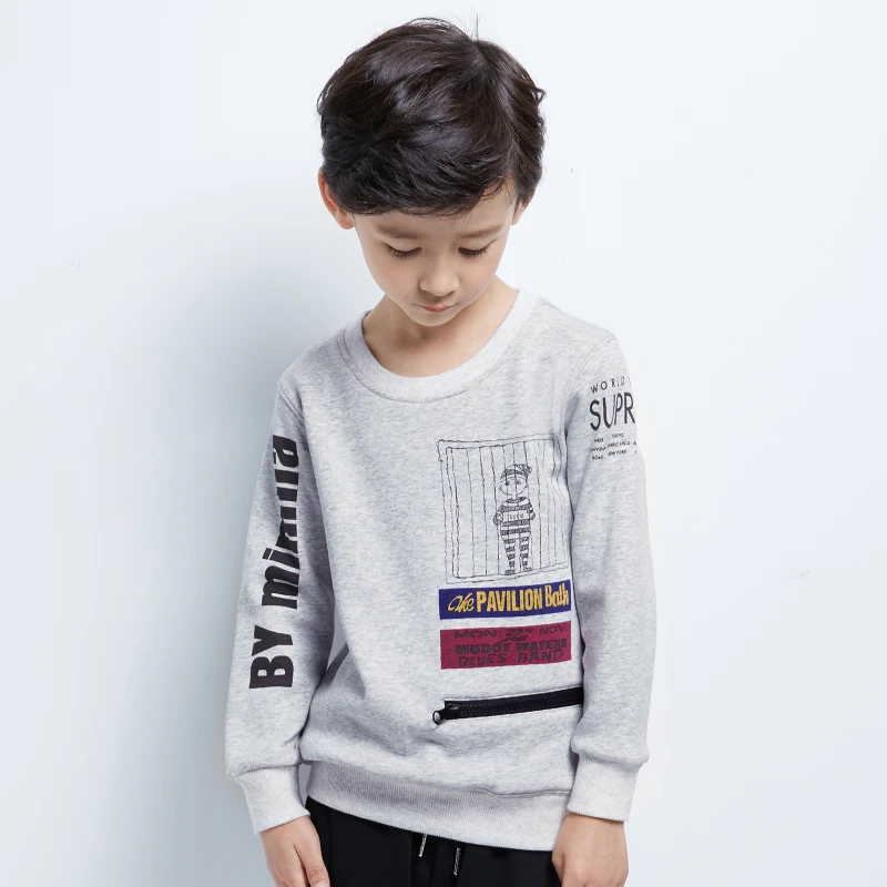 Pioneer Kids/Новинка детская одежда Одежда для мальчиков толстовки модная зимняя