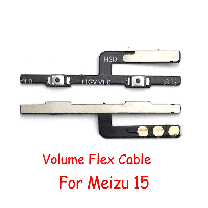 Кнопка включения/выключения кнопки громкости гибкий кабель лента для Meizu M2 M3 M3s M5 M6 M5s Pro 6 M6S X8 Note 8 15 15 Plus 16 16 Ремонт