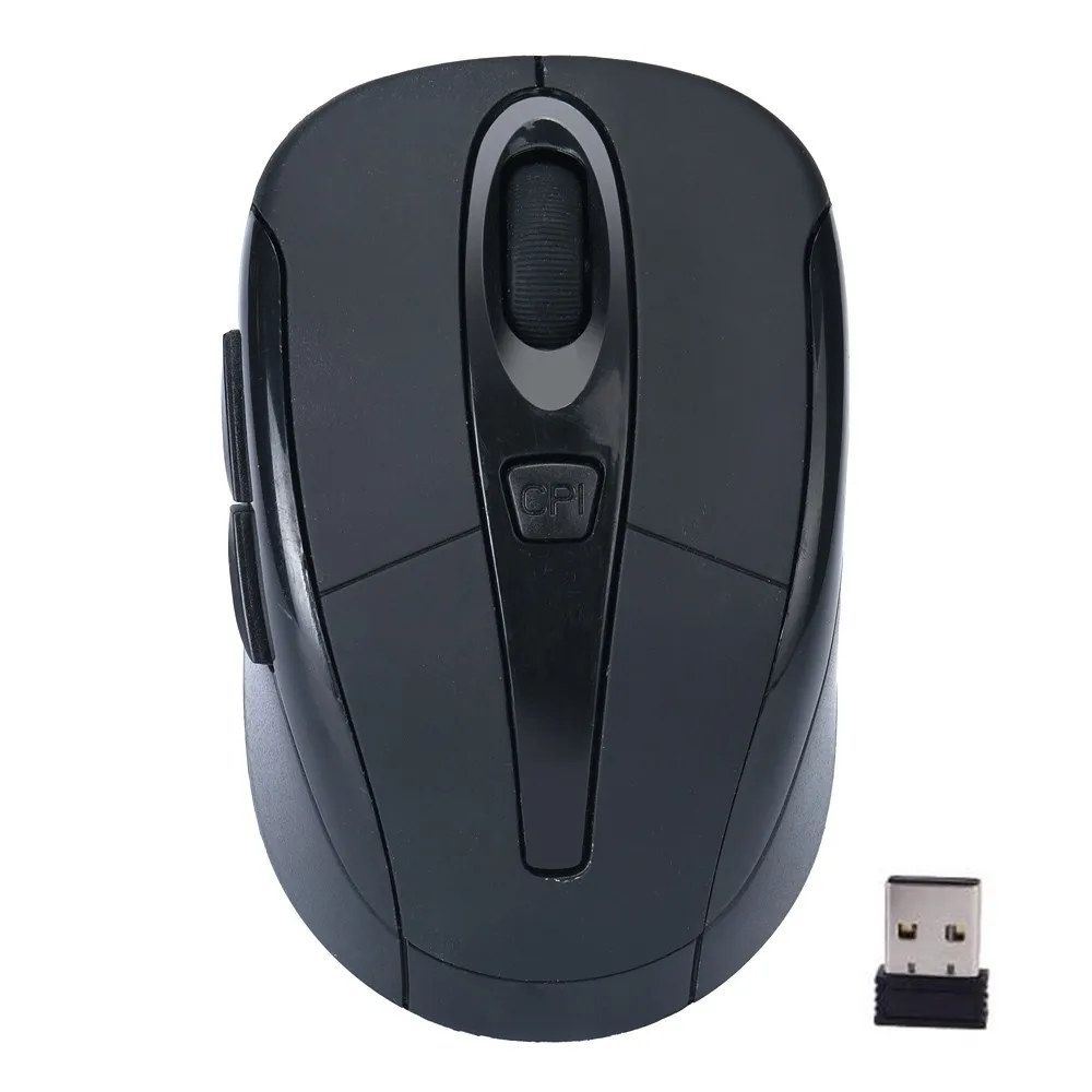 

2.4GHz Wireless Mouse 1600DPI USB Black 6D Optical Gaming Mouse Office High Quality Mice For Computer PC Laptop Notebook L0307A