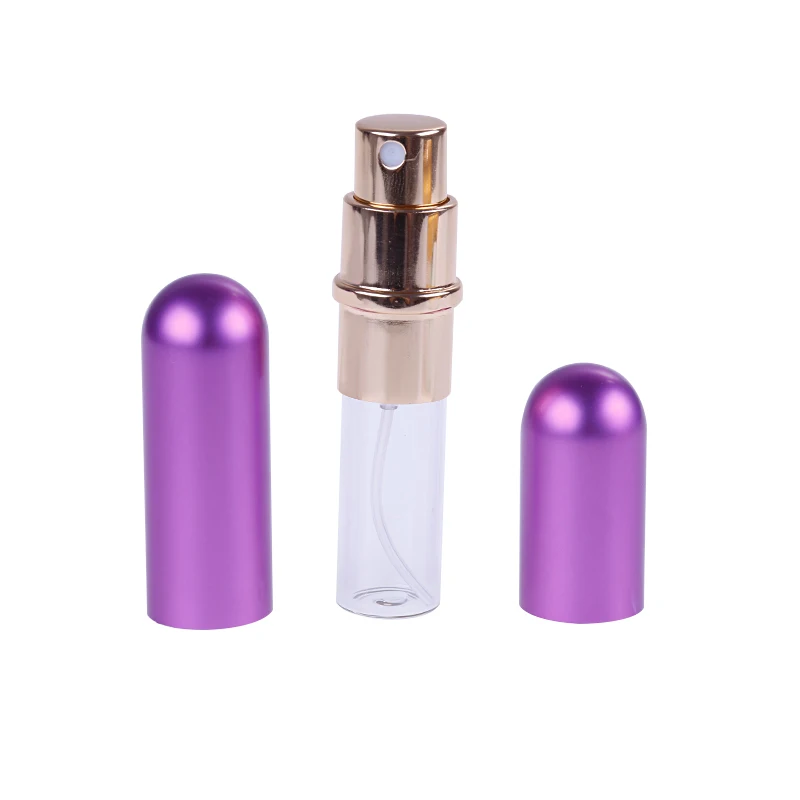 Anpro 5 мл Портативная Алюминиевая многоразовая парфюмерная бутылка с пульверизатором для путешествий контейнер с пустыми контейнерами флакон для духов