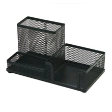 Офисная канцелярская железная комбинированная ручка набор стендов Держатель Черная сетка держатель карандашный горшок