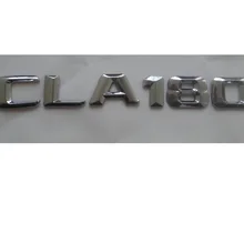 Хром 3D ABS Пластик багажник автомобиля сзади слова из букв эмблемы наклейки на Стикеры для Mercedes Benz cla Class CLA180