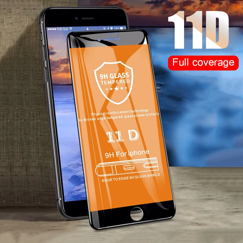 

11D Curved Full Tempered Screen Glass For iphone 7 8 6 6s PLus Protector Film On The For iphone 6 6s 7 8 PLus Protective Glass