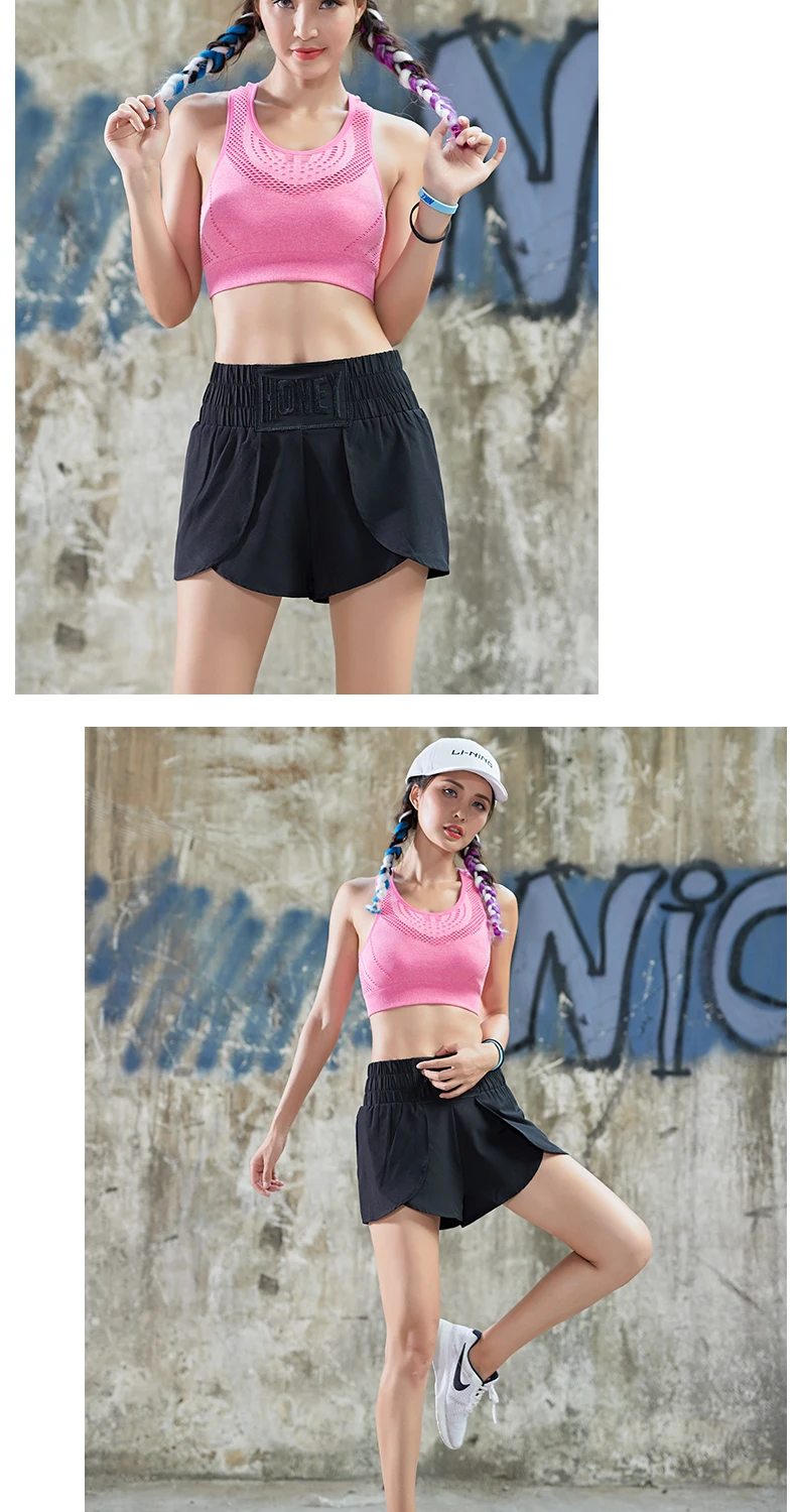 CretKoav летние шорты для бега, Женские сексуальные шорты с высокой талией и надписью, быстросохнущие свободные спортивные шорты для спортзала, дышащие шорты для йоги