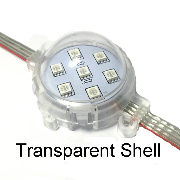 DMX512 RGB светодиодный модуль водонепроницаемый DC24V цифровой полноцветный