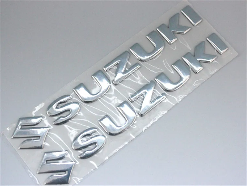 

Motorcycle Emblem Badge Decal 3d Tank Wheel Logo "s" Sticker For Suzuki Gsxr 600 750 1000 Sv Gsf Bandit Dl 1000 Vl Sfv