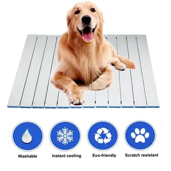

Summer Folding Pet Cooling Pad Dog Cat Ice Cooling Mat Aluminum Alloy Scratch Resistant Pet Supplies for Dogs and Cats 20E
