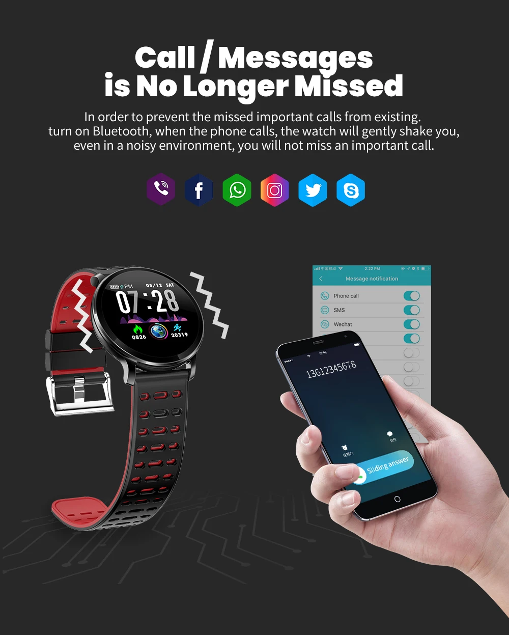 RUNDOING NY03 Смарт-часы IP68 водонепроницаемый монитор сердечного ритма Smartwatch сообщение напоминание фитнес-трекер для Android и IOS