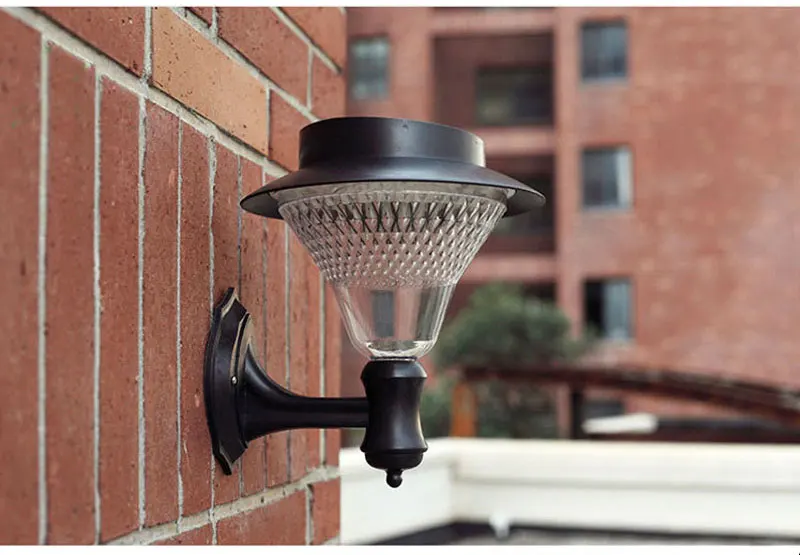 Lâmpada de Parede Luzes de Rua Energia ao ar Livre à Prova Transctego Solar Jardim Leds Luz Led Sensor Dwaterproof Água Luminaria Bateria Lâmpadas 32 21 High Quality lamp solar