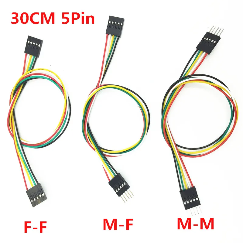 

Bread Board Wires 20pcs/lot 30CM 5Pin Jump Wire Cable electronica AWG26 2.54mm Jumper Wires cable reel