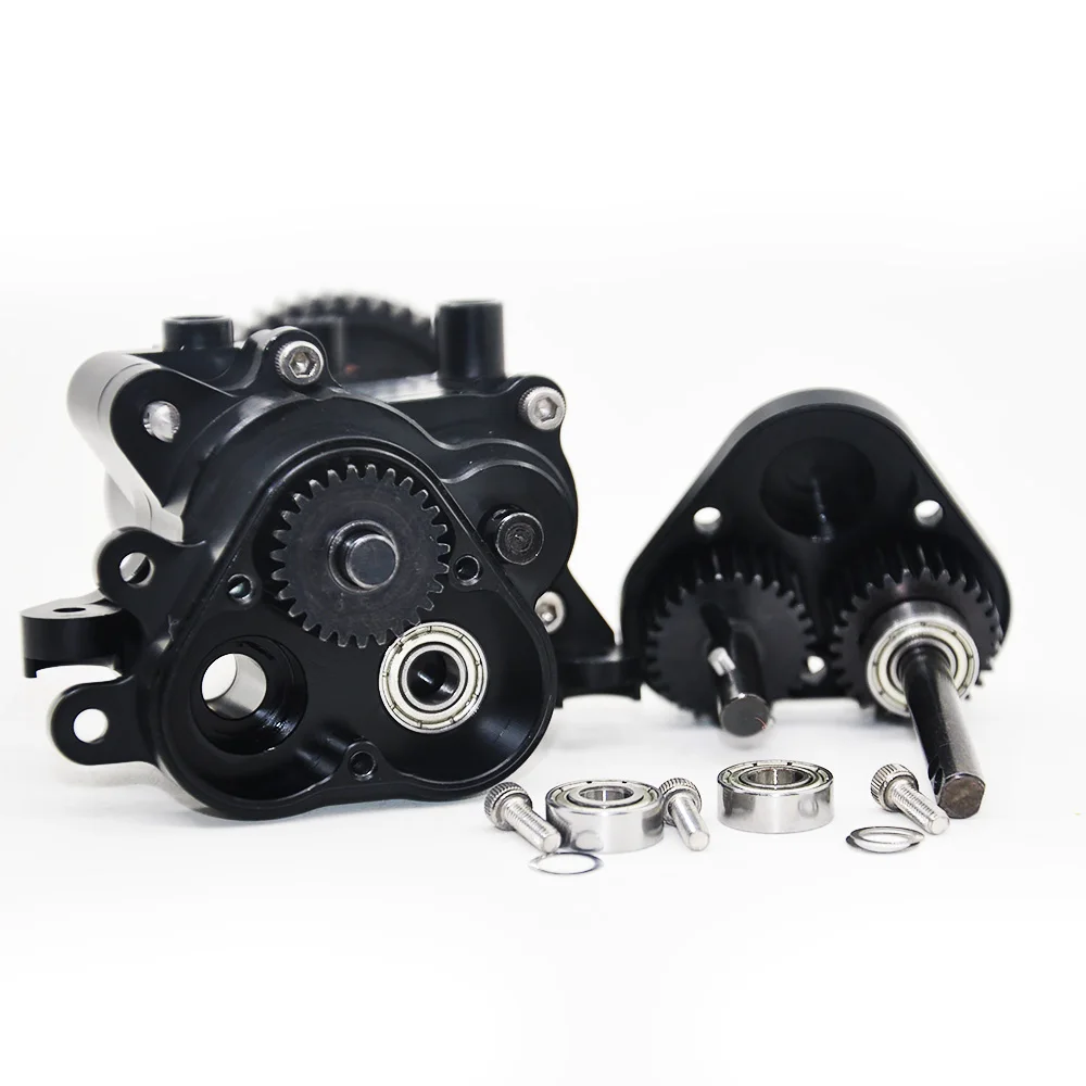 TRX4 Black All Metal Transmission / Center Gearbox for 1:10 RC Crawler Axial TRAXXAS TRX4 TRX-4 TRX 4Gear Box Parts TRX4 Black All Metal Transmission / Center Gearbox for 1:10 RC Crawler Axial TRAXXAS TRX4 TRX-4 TRX 4Gear Box Parts