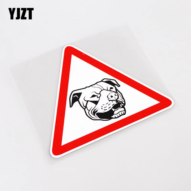 

YJZT 13.3CM*11.3CM Unique STAFFORDSHIRE BULL TERRIER PVC Car Sticker Decal Waterproof 13-1025