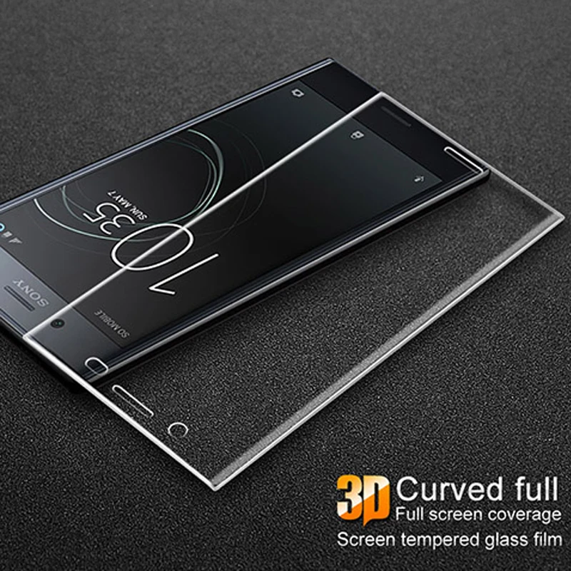 Изогнутое закаленное стекло 3D для Sony Xperia XZ защитная пленка с полным покрытием XZS 10