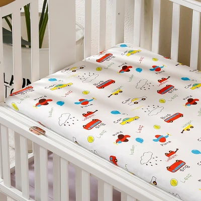 1 шт Детские наматрасник хлопок детская кровать плоский лист для детские Birls мальчиков Простыня 120x65 см новорожденных детская кроватка - Цвет: Многоцветный